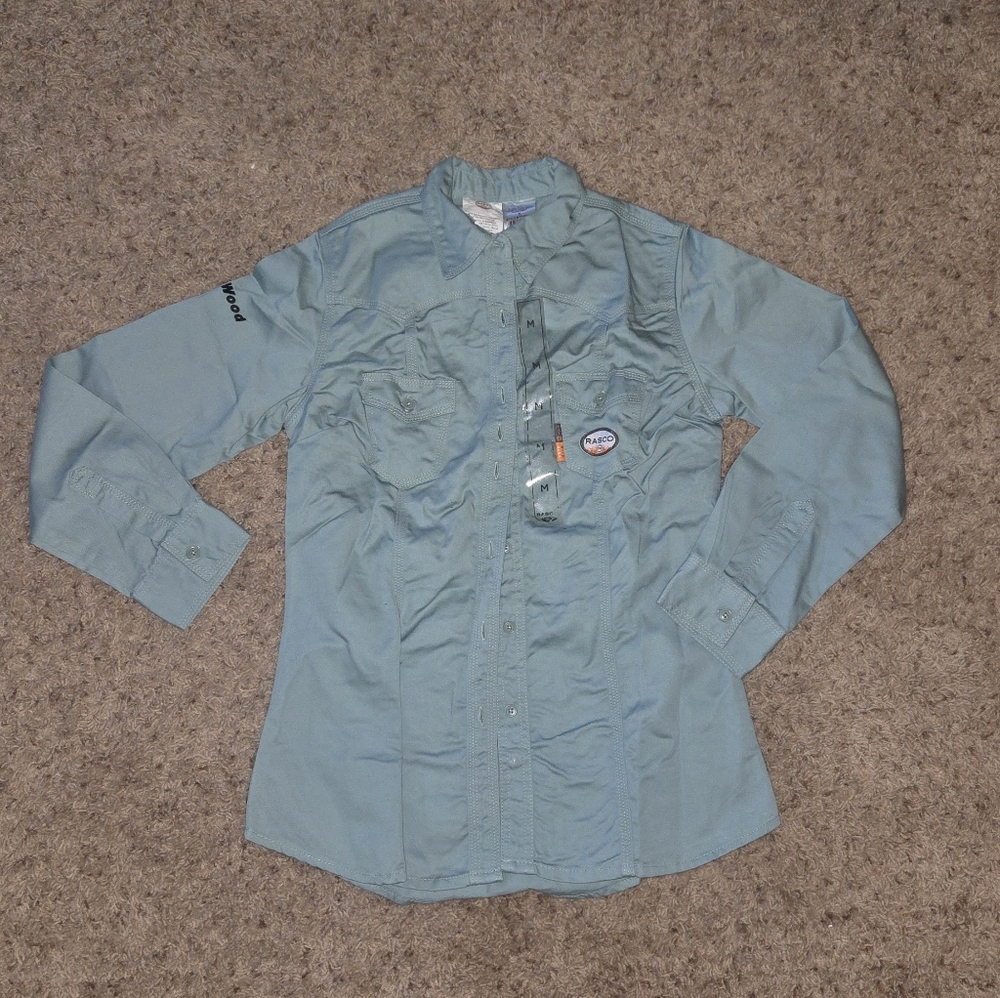 4 Ladies Rasco FR Button Up Shirt M